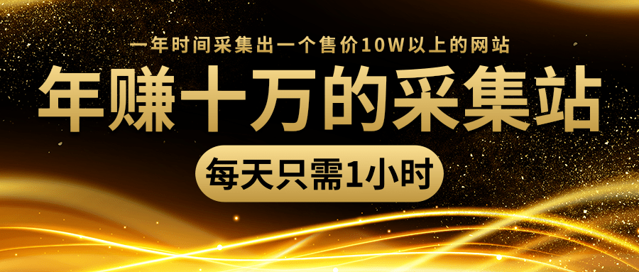 年赚十万的采集站，每天却只需要1小时，一年时间采集出一个售价10W以上的网站-圆梦资源网