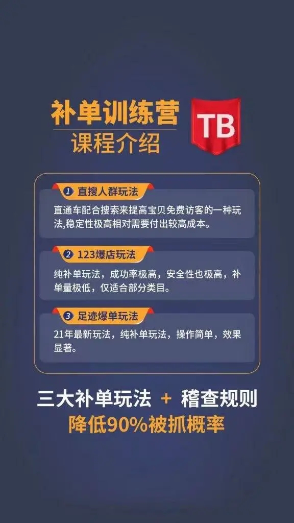 数据蛇淘宝2021最新三大补单玩法+稽查规则，降低90%被抓概率-圆梦资源网