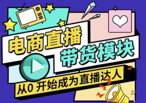 大鹏·电商直播带货课，系统学习直播带货各环节技巧和套路-圆梦资源网