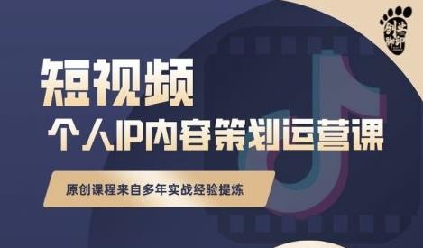 抖音短视频个人ip内容策划实操课，真正做到普通人也能实行落地-圆梦资源网