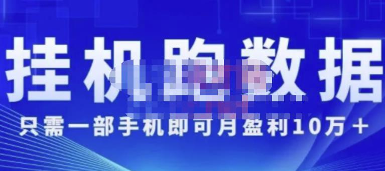 猎人电商:挂机数跑‬据，只需一部手即机‬可月盈利10万＋（内玩部‬法）价值4988元-圆梦资源网