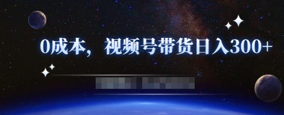 零基础视频号带货赚钱项目，0成本0门槛轻松日入300+【视频教程】-圆梦资源网