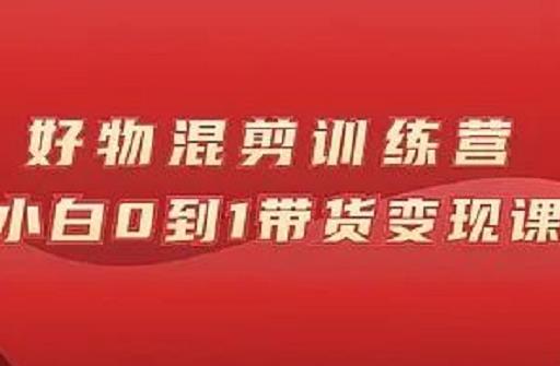 万三好物混剪训练营：小白0到1带货变现课-圆梦资源网