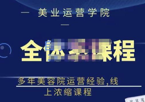 郑芳老师·网红美容院全套营销落地课程，多年美容院运营经验，线上浓缩课程-圆梦资源网