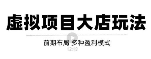 虚拟项目月入几万大店玩法分享，多店操作利润倍增（快速起店盈利）-圆梦资源网