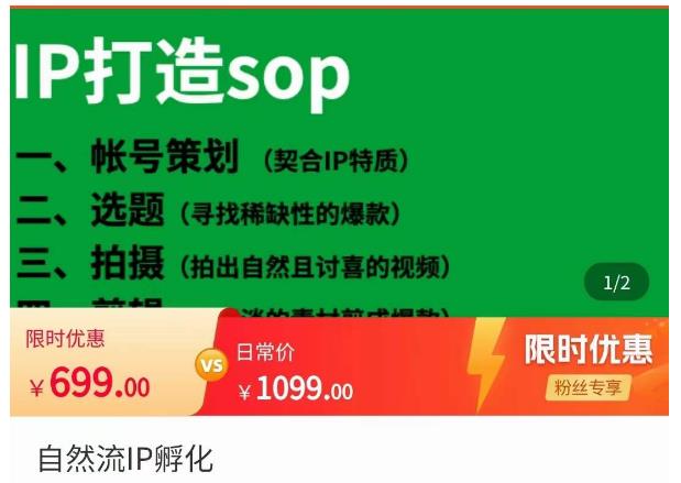 瑶瑶·自然流IP孵化，系统掌握IP孵化全流程，也能学到选题，剪辑，账号运营经验-圆梦资源网