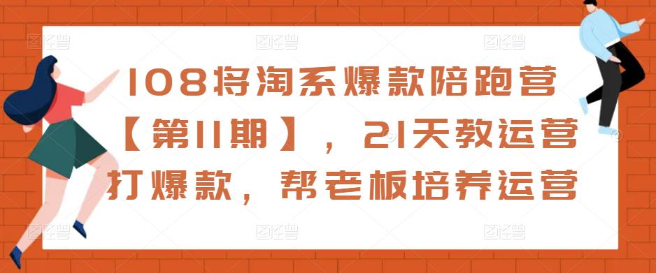 108将淘系爆款陪跑营【第11期】，21天教运营打爆款，帮老板培养运营-圆梦资源网