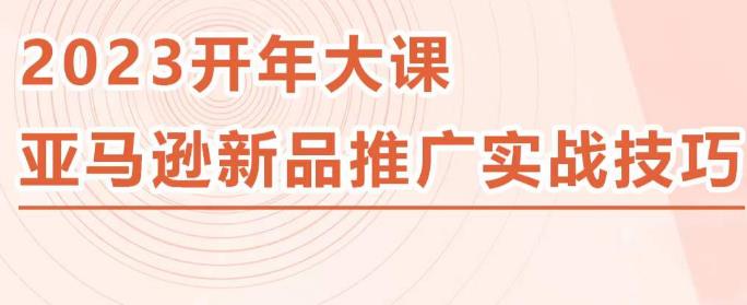 2023亚马逊新品推广实战技巧，线下百万美金课程的精简版，简单粗暴可复制，实操性强的推广手段-圆梦资源网