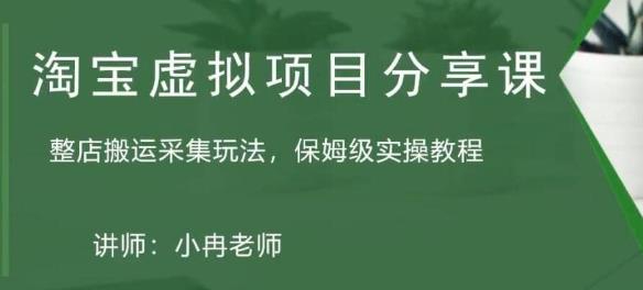 淘宝虚拟整店搬运采集玩法分享课：整店搬运采集玩法，保姆级实操教程-圆梦资源网