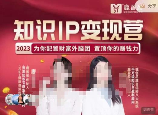 鹿盈盈-知识IP变现实操营，​普通人可复制的知识产品落地实操课，​带你打通知识IP变现底层逻辑-圆梦资源网