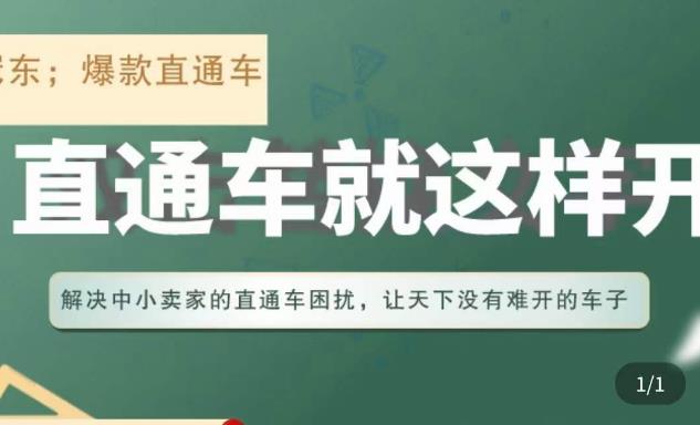 冠东·淘系直通车保姆级教程，全面讲解直通车就那么简单-圆梦资源网