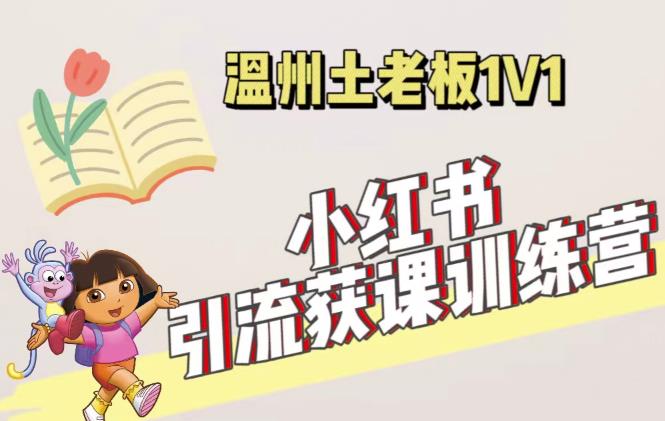 小红书1对1引流获客训练营：账号、内容、引流、成交（价值3999元）-圆梦资源网