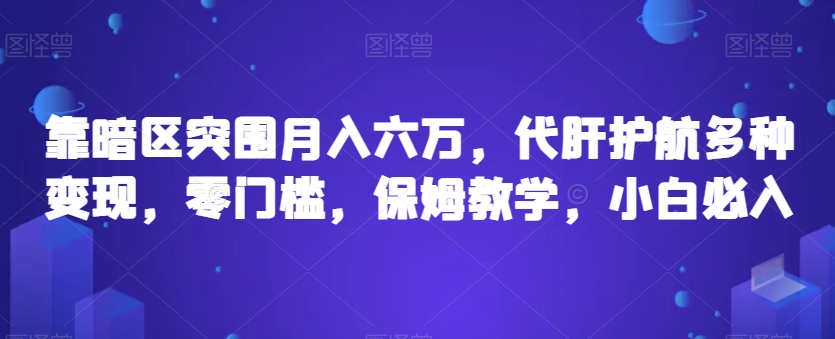 靠暗区突围月入六万，代肝护航多种变现，零门槛，保姆教学，小白必入【揭秘】-圆梦资源网