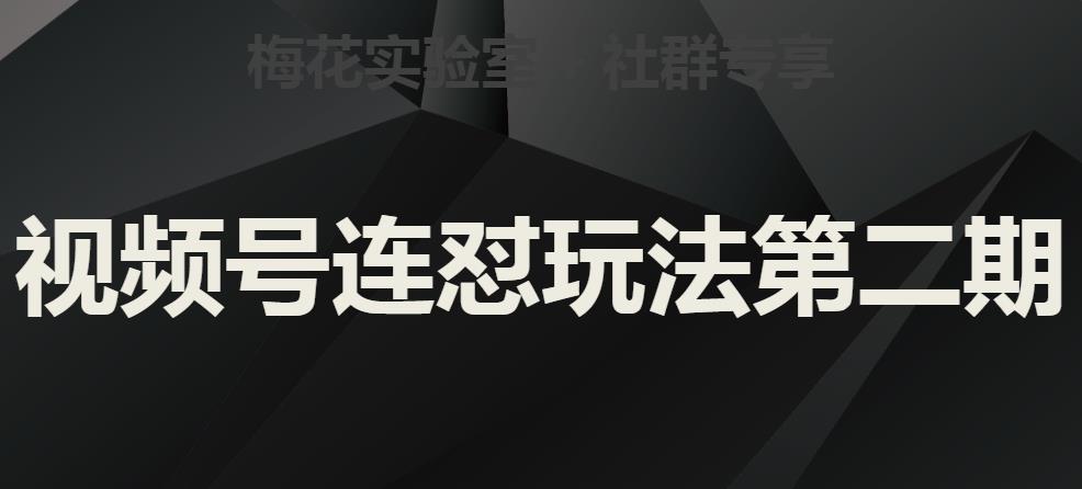 梅花实验室社群视频号连怼玩法第二期，实操讲解全部过程-圆梦资源网