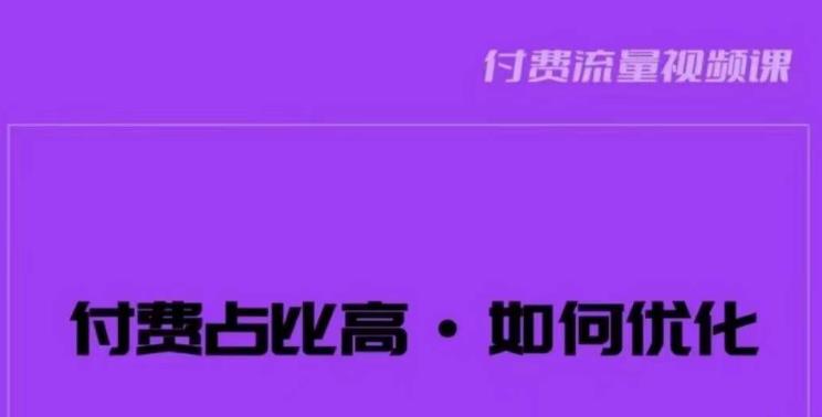 波波-付费占比高，如何优化？只讲方法，不说废话，高效解决问题！-圆梦资源网