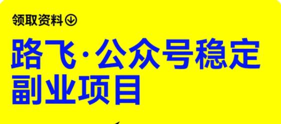 路飞·公众号稳定副业项目，你只要无脑去推广，粉丝和收入，自然就来了-圆梦资源网