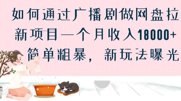 如何通过广播剧做网盘拉新项目一个月收入18000+，简单粗暴，新玩法曝光【揭秘】-圆梦资源网