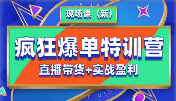 抖音短视频疯狂爆单特训营现场课（新）直播带货+实战案例-圆梦资源网