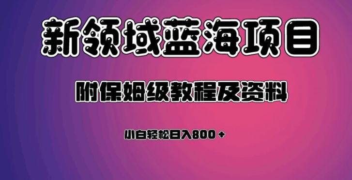 虚拟资源蓝海领域新项目，轻松日入800＋，附保姆级教程及资料-圆梦资源网
