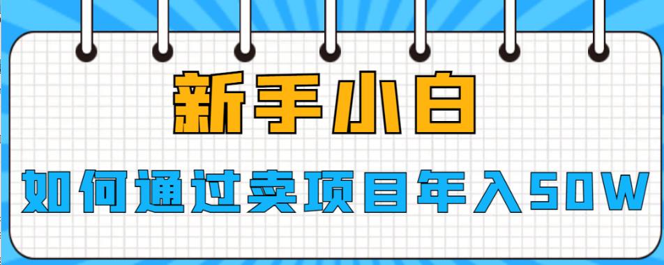 新手小白如何通过卖项目年入50W【揭秘】-圆梦资源网