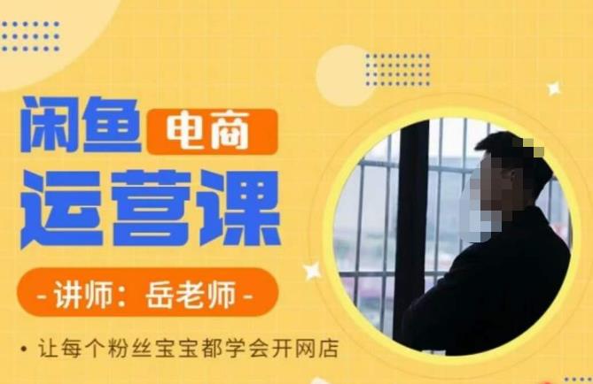 岳老师·闲鱼电商运营课，让每个粉丝宝宝都学会开网店-圆梦资源网