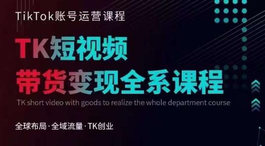 Tiktok运营线上训练营，引流爆单，急速涨粉，Tiktok短视频玩法大揭秘-圆梦资源网
