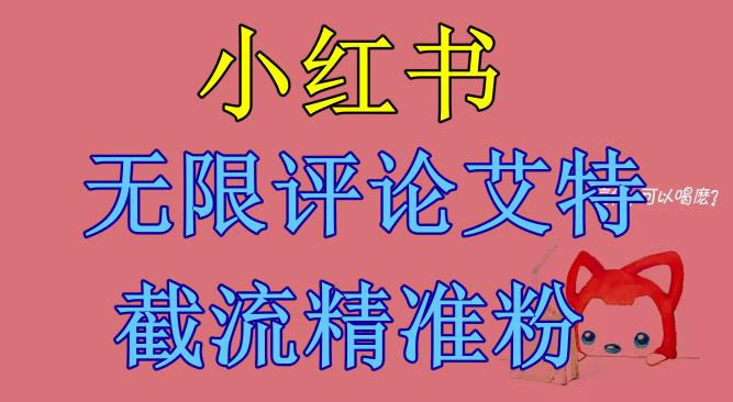 小红书无限评论艾特截流精准粉（软件+教程）-圆梦资源网