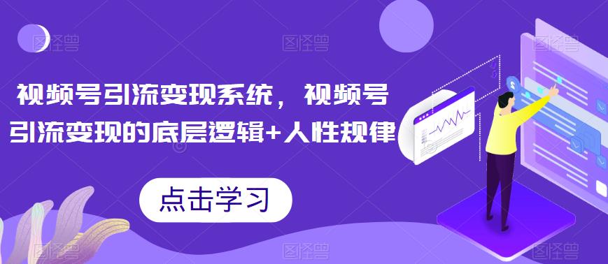 视频号引流变现系统，视频号引流变现的底层逻辑+人性规律-圆梦资源网