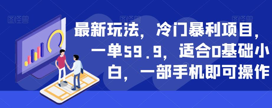 最新玩法，冷门暴利项目，一单59.9，适合0基础小白，一部手机即可操作【揭秘】-圆梦资源网