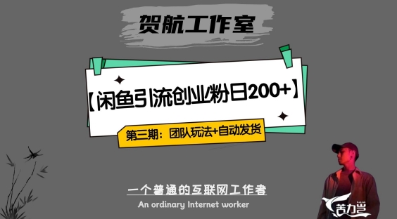 第三期：暴力引流，无脑搬运，闲鱼创业粉引流一天200+，更新全自动发货的团队闭环模式【揭秘】-圆梦资源网