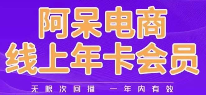 阿呆电商线上年会员，阿呆电商干货分享（更新中）-圆梦资源网