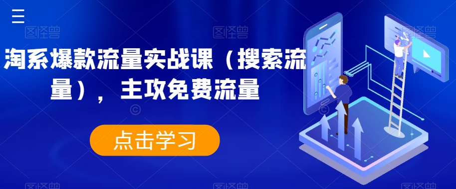 淘系爆款流量实战课（搜索流量），主攻免费流量-圆梦资源网