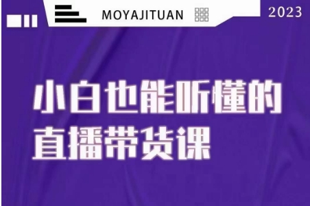 大威本威·能听懂的直播带货课，小白也能听懂，20节完整-圆梦资源网