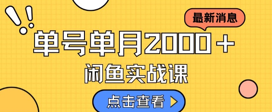 最新闲鱼日入500＋，虚拟资料变现喂饭级讲解-圆梦资源网