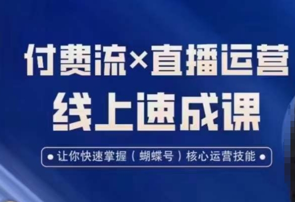 视频号付费流实操课程，付费流✖️直播运营速成课，让你快速掌握视频号核心运营技能-圆梦资源网