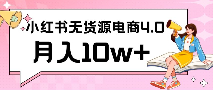 小红书新电商实战，无货源实操从0到1月入10w+联合抖音放大收益【揭秘】-圆梦资源网