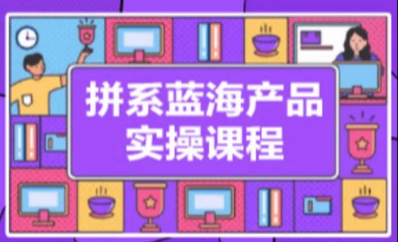 拼系冷门蓝海产品实操课程，从注册店铺到选品上架到流量维护环环相扣-圆梦资源网