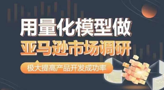用量化模型做亚马逊市场调研，从数据出发，更高效更准确做判断，极大提高产品开发成功率-圆梦资源网