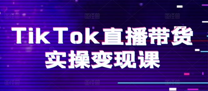 TikTok直播带货实操变现课：系统起号、科学复盘、变现链路、直播配置、小店操作流程、团队搭建等。-圆梦资源网