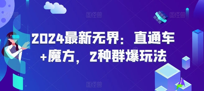 2024最新无界：直通车+魔方，2种群爆玩法-圆梦资源网