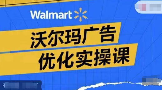 沃尔玛广告优化实操课，广告报告实操讲解，广告如何提高转化和ROAS等-圆梦资源网