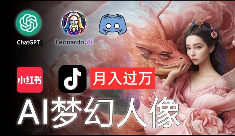 AI摄影梦幻人像：零基础也能月入过万的秘密【揭秘】-圆梦资源网