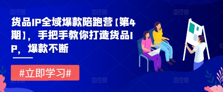 货品IP全域爆款陪跑营【第4期】，手把手教你打造货品IP，爆款不断-圆梦资源网