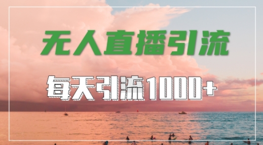 抖音快手视频号全平台通用，无人直播引流法，超暴力引流1000+高质量精准创业粉【揭秘】-圆梦资源网