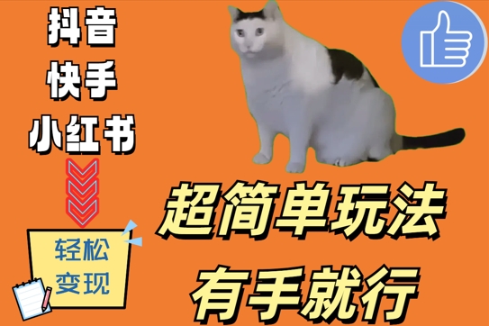 超简单玩法，有手就行，靠猫咪视频日入500+【揭秘】-圆梦资源网