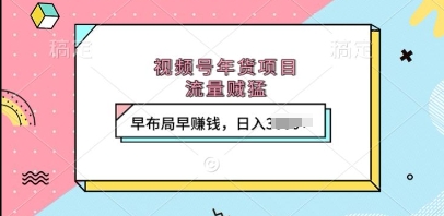 视频号年货项目，流量贼猛，早布局早挣钱，日入上k【揭秘】-圆梦资源网