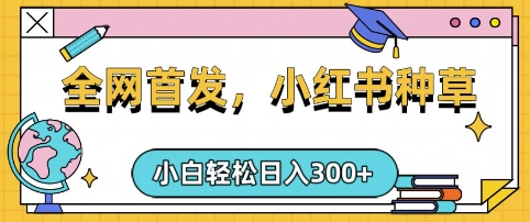 小红书种草，手机项目，日入3张，复制黏贴即可，可矩阵操作，动手不动脑【揭秘】-圆梦资源网