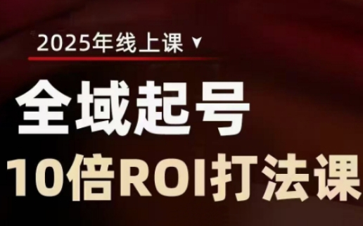 2025全域起号10倍ROI打法课，助你提升直播间的投资回报率-圆梦资源网