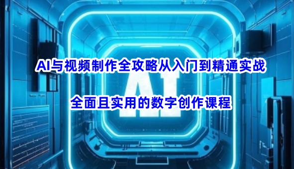 AI与视频制作全攻略从入门到精通实战，全面且实用的数字创作课程（更新3月）-圆梦资源网