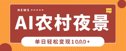 Deepseek制作农村夜景视频，一条视频点赞20W+，单日变现数张-圆梦资源网